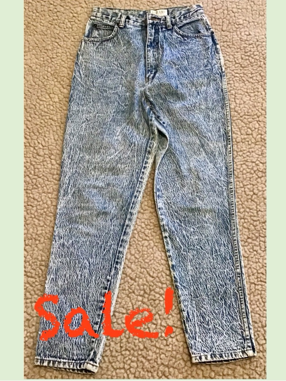 * SALE * Vintage Acid Wash High Rise Jeans